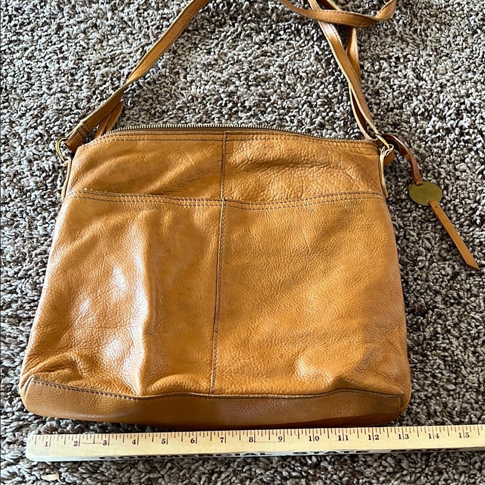Tan Leather Crossbody Bag